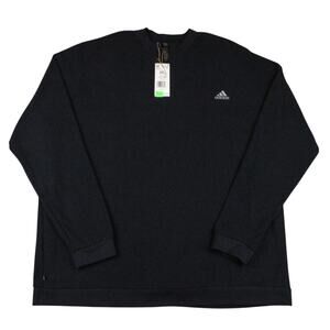 Adidas Golf Core Crew Black Long Sleeve Sweatshirt  - Size 2XL (NWT)